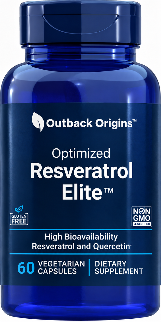 Outback Origins™ Resveratrol Complex — with Quercetin High-Bioavailability Complex · 60 Capsules